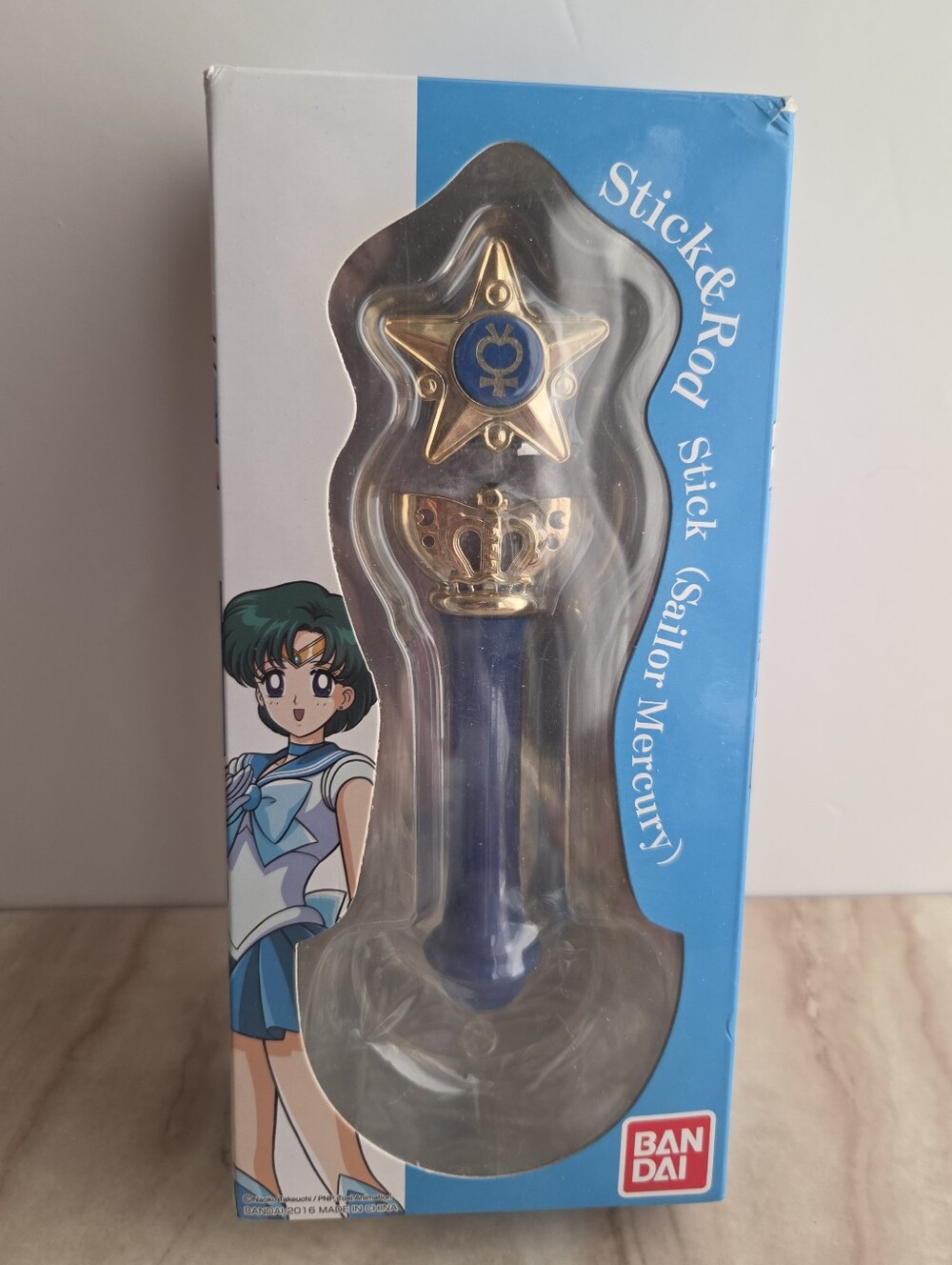 Sailor Moon Stick And Rod Sailor Mercury Wand Display - Bandai 2016